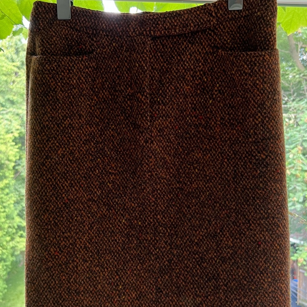 MARELLA Wool Brown Pencil Skirt Knee-Length Work
